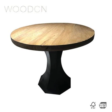 Pārstrādājiet veco gobu ādas kafijas galdiņu