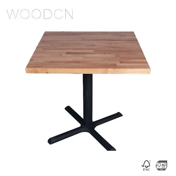 Beech Solid Wood Butcher Block Dining Table