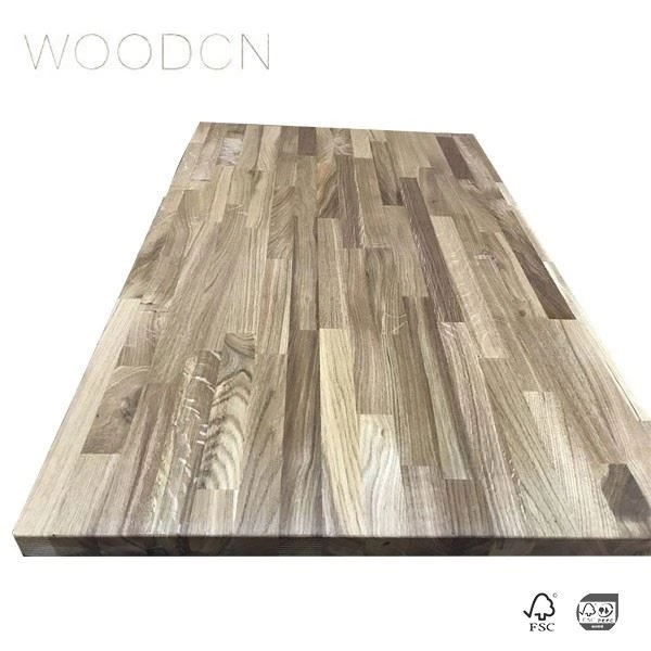Oak Wood Solid Wood Butcher Block Dining Table Top