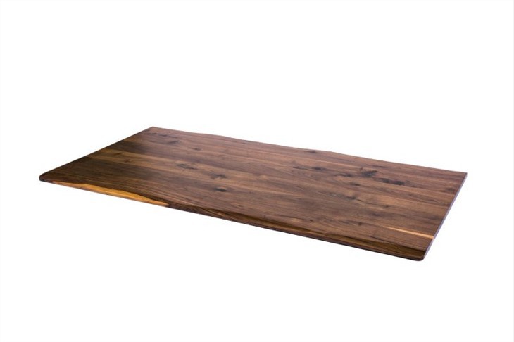 Solid Black Walnut Live Edge Office elektriskais paceļamais galds 30x60x0,8"