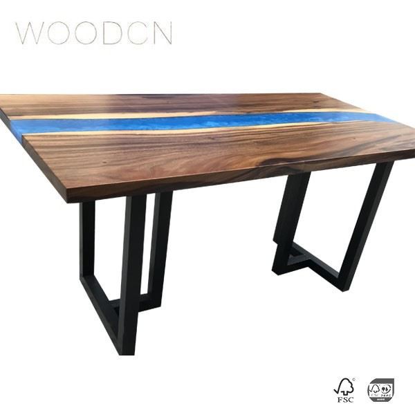 China Solid Walnut Wood River Table Top Factory